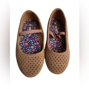 Carter's Tan Perforated Kids Dress Shoes